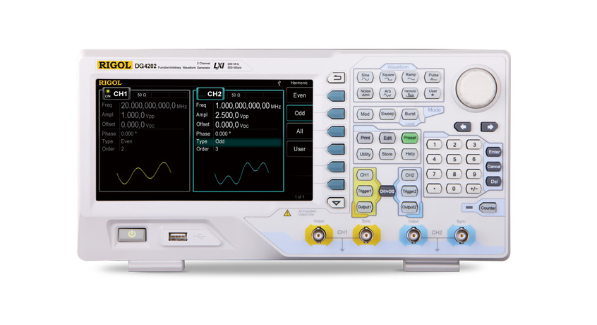 DG5351品名信号源350MHz带宽,1GSa/s,14bit,128Mpts任意波,1通道(隔离)