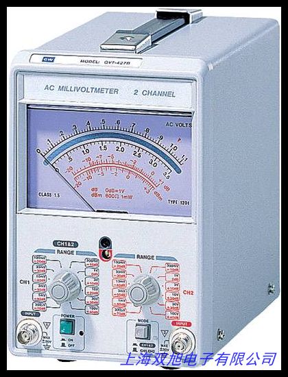 上海无仪DA-16D交流毫伏表100μV~300V,10Hz~2MHz 图
