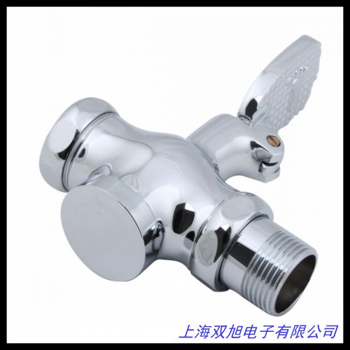 直销全铜脚踏大便冲水器 按钮式延时冲洗阀 蹲便器四通冲水阀