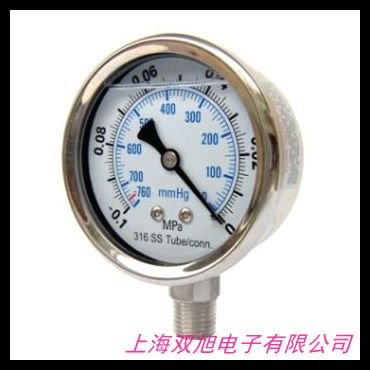 全不锈钢圆螺母式卫生型隔膜压力表 食品卫生级隔膜压力表 隔膜表