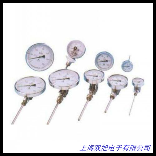 电接点双金属温度计 WSSX-401 轴向 不锈钢反应釜温度计